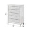 Tarian Pearl White Finish Chest