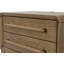 Table de chevet à 2 tiroirs en bois massif brun clair avec placages d'orme, finition latte - Table d'appoint de rangement pour chambre à coucher | Idée de cadeau-1050724913