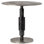 Higsby 30" Round Aluminum Bistro Table, Nickel