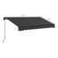 Auvent de patio rétractable en polyester l 98,5 po x P 59 po Outsunny-96861866-112964798-112964795