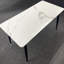 Stone Top Metal Base Dining Table-665788005