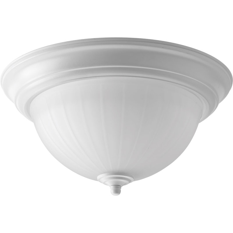 Quitman Glass LED Flush Mount, White