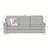 82" Modern Compressed Snowfleece Fabric 3-Seater Sofa-123053936