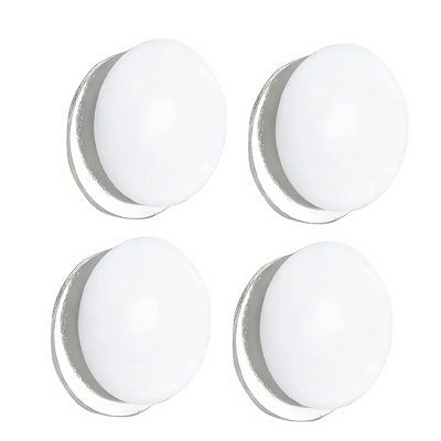 4 Pairs Rustproof Silicone Encased Magnetic Curtain Weights, Versatile Fabric Weights for Indoor Bathroom & Patio Outdoor Drapes Table Cover Flags