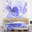 Tapisserie en forme de fleur abstraite à motif floral light-28498414