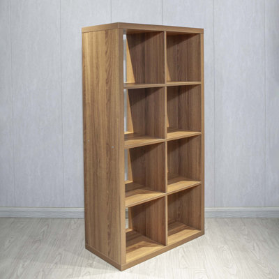 Smart Cube 8-Cube Organizer Storage With Opened Back Shelves,2 X 4 Cube Bookcase Book Shleves For Home, Office