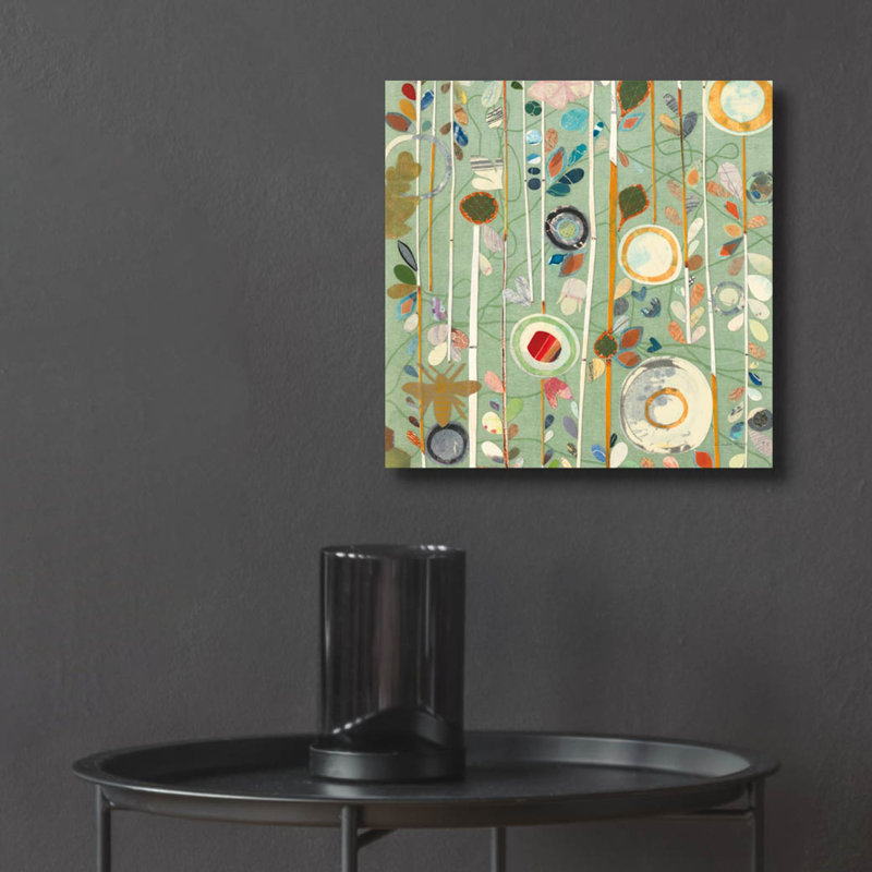 Art mural en verre Winston Porter «Natural Garden 2» par Candra Boggs, H 12 po x l 12 po x P 0,13 po