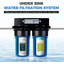Ensemble de filtres de remplacement iSpring F2US21B-CPB à connexion directe US21B-CPB, filtration d'eau sous l'évier 4,5 po x 10 po, élimination du plomb, cartouches GAC + KFF