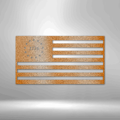Steel Text & Numbers Wall Decor