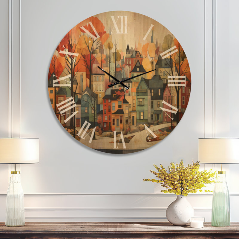 Horloge murale Cityscape, Surdimensionné