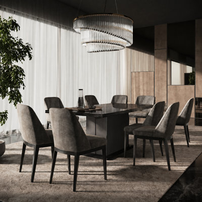 Luciano 9-Piece Luxury Dining Set