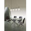 ClipperCove Glass Top Metal Base Dining Table