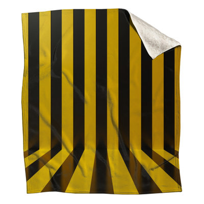 Couvertures à rayures jaunes et noires