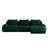 114" Modern L-Shaped Modular Sectional Sofa For Living Room,Flannelette Fabric,Oversized 3-Seater Couch,Boneless Sofa,Movable Ottoman,Buckle Connection,Anti-Slip Design-574781879