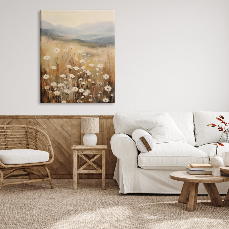 Mountain Valley Meadow Wrapped Canvas Print, 48" H x 36" W