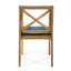Chaise de salle à manger, 2 pièces avec 2 coussins, pour la cour, le bord de la piscine, le jardin-1636103014-1636103011