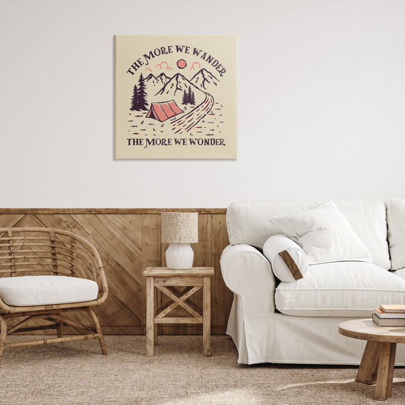 Art mural sur toile Wander & Wonder, H 30 po x l 30 po