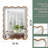 Wavy Rectangle Solid Wood Frame Decorative Mirror,For Bedroom, Bathroom, Living Room, Entryway-1686799685-1688807630