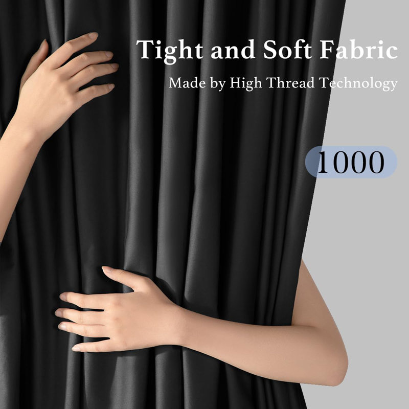 1000 Thread Count Egyptian-Quality Cotton Sheet Sets, King Sheet Set with 2 Pillowcases, Black