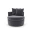 Fauteuil rembourré pivotant Dara Harlow-125810323