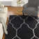 Tapis noir/beige noué la à la main Moreton