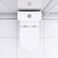 Système de toilette 600W Macerating pour le sous-sol: double chasse, siège confortable à fermeture en douceur de 17,25 po, 3 entrées, rénovation moderne du sous-sol blanc: fermeture en douceur confort, eau