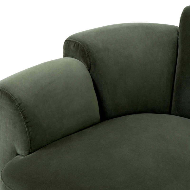 Swivel Chair Marbella Torrin Green Velvet
