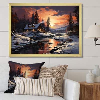 Winter Glow II - paysages, impressions sur toile