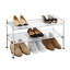 2-Tier (9 Pair) Stackable Steel Mesh Shoe Storage Rack