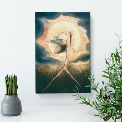 Compass to the Earth by William Blake - Wrapped Canvas