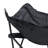 2Pcs Black Outdoor Camping Chairs - Portable, Foldable With Carry Bag, Comfortable , Side Pocket For Phone, Heavy Duty Frame, Ideal Gatherings Folding Cushioned Seating, Essentials, Structure, -1128835502