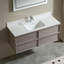 Armoire murale de salle de bain flottante de style médiéval avec évier 48 po
