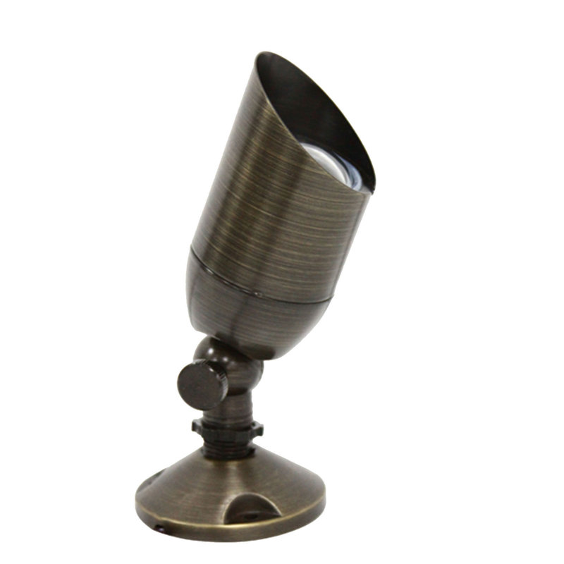 Projecteur de paysage extérieur bronze basse tension imperméable 12 V, Rounded