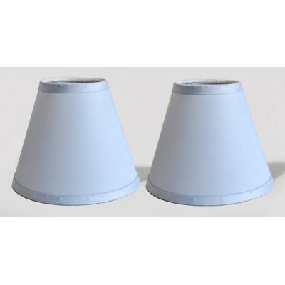 Abat-jour empire en satin 6 po