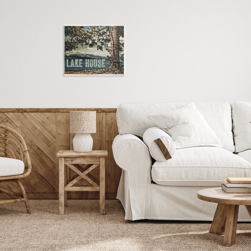 Plaque murale «Rustic Lake House View», design par Sophie 6