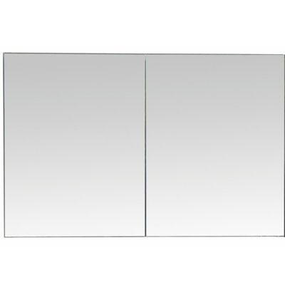 Surface Mount Framed Medicine Cabinet with 2 Adjustable Shelves