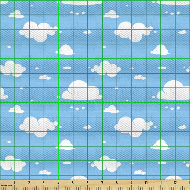 Chaslyn Fluffy Clouds Day Time Multi-Purpose Fabric