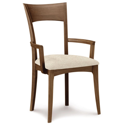 Ingrid 19.25'' H Upholstered Cherry Armchair