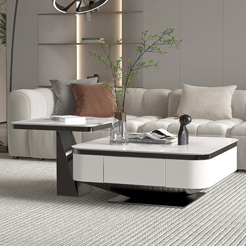 Ensembles de tables basses carrées, 14.57" H x 31.5" L x 31.5" W