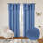 Recycled Cotton Blend Ruffle Tie-Top Curtain Pair-1504319500-1504319513