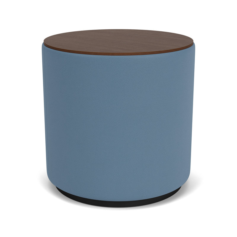 Table de réception avec plateau en stratifié Darsey, Noir; bleu Open Carrière, Noyer Riftwood, 20"