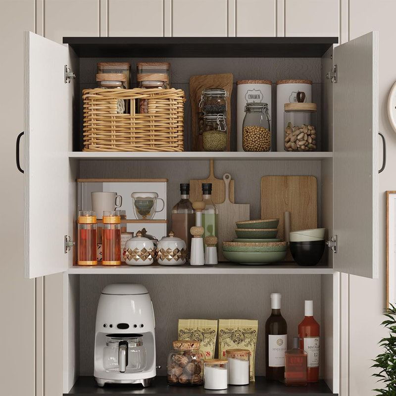 Armoire en bois aggloméré Slant Stripe
