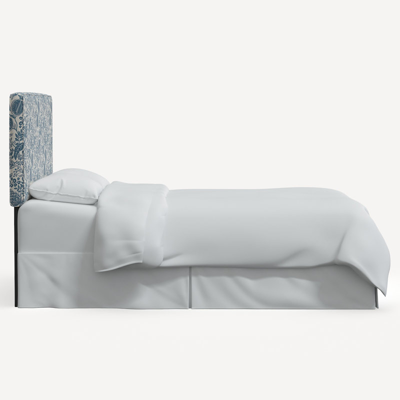 Elly Headboard, King, Rpc Pomegranate Blue Linen