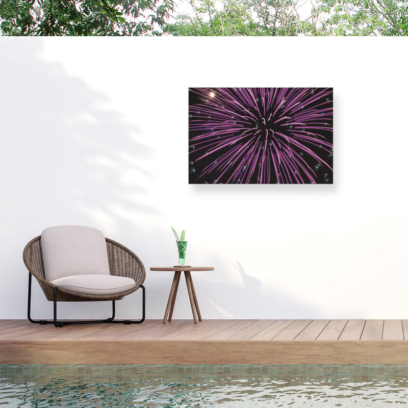 Reproduction de folies d'artifice sur un art abstrait 20 "boliné 2020" par Kurt Shaffer, H 30 po x l 47 po