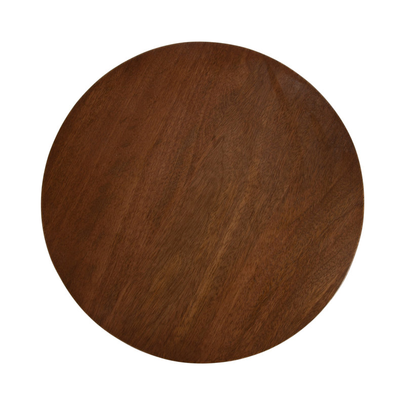 Chewelah Solid Wood End Table, 23" H x 12" W x 12" D, Walnut Brown