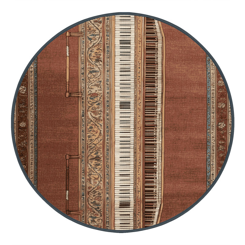  Tapis lavable lavande, Rond 4 pi