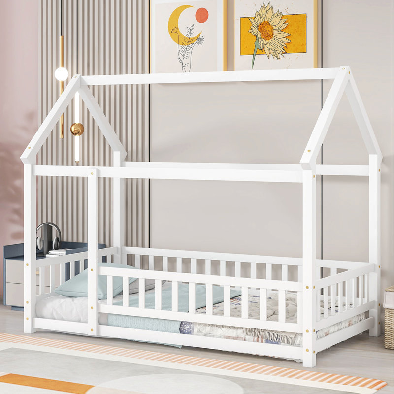 Bayze Platform Bed, Twin, White