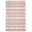 Tapis rose nouvel âge en laine 5 pi 11 po x 9 pi 2 po Demontrey