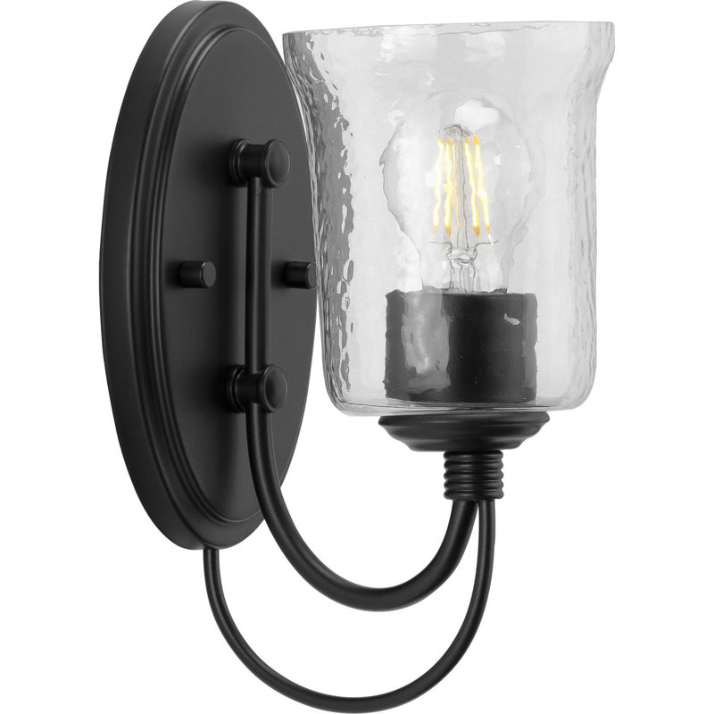 Éclairage pour meuble-lavabo à intensité variable 1 lumière Ermengarda, Noir