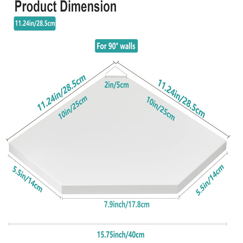 Bordie 2 Piece Floating Shelf
